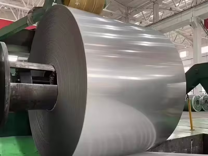 Produção de bobinas de aço inoxidável 201