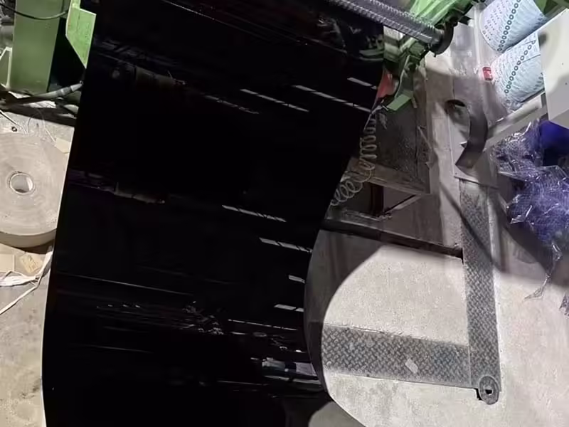 titik kumparan baja tahan karat cermin hitam