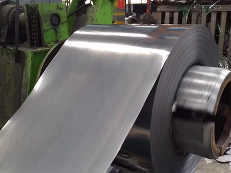 produção de bobinas de aço inoxidável polido