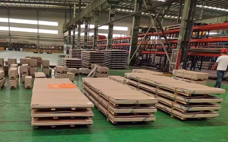 brushed stainless steel sheet packing