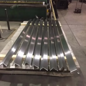 stainless steel angle bar supplier YIER warehouse with stacked structural angle profiles